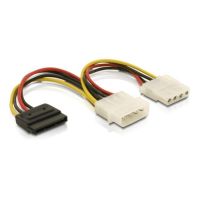 cable de alimentacion delock sata a 2x molex 4-pin 165 cm