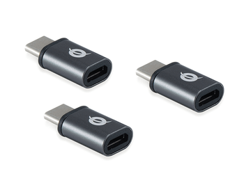 ADAPTADOR USB-C 3.1 MACHO A MICRO USB HEMBRA OTG PACK 3 UDS