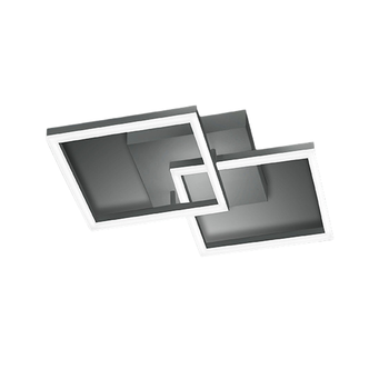 Lámpara De Techo Led Moderna Bard 39w Antracita 3394-29-282 Fabas Luce