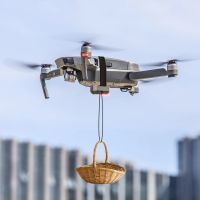 m5 airdrop sistema de lanzamiento aereo dispositivo de entrega de regalos por control remoto para rc drone quadcopter