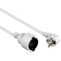 hama cable de alimentacion alargador schuko 3m blanco