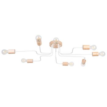 Lámpara zano blanco, 8 luces