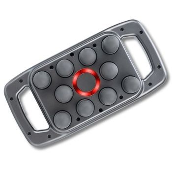 Pistola Percusión Luz Roja Recuperación - Bodylife Recoverypulse Pro Gris