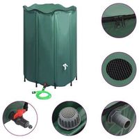 deposito de agua de lluvia plegable con espita 1250 l vidaxl