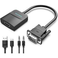 vention acnbf cable conversor vga macho hdmi hembra 1m negro