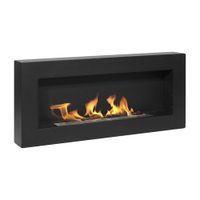 chimenea divina fire negro pared 9040 cm