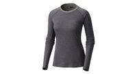 camiseta de manga larga para mujer mountain hardwear cinetica gris