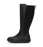 fitflop para mujer aav-090 botas altas de cuero iq-comff negro 41 piel plano cremallera casual