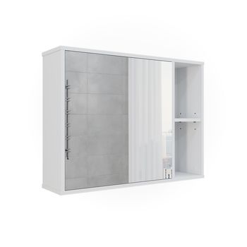Armario Con Espejo De Baño Leano 80 X 60 Cm Vicco