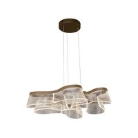 lampara colgante led camille cct 50w 2000lm 2700k4000k6000k d78cm dorado