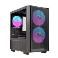 caja ordenador einarex pulse pm150 rgb black vidrio templado gaming compacta