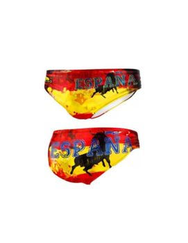 Bañador Waterpolo Turbo Hombre Spain Bull Tag 2015 Rojo