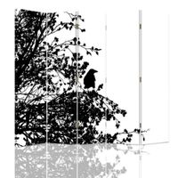 biombo forest silhouette - cm 180x170 5 paneles