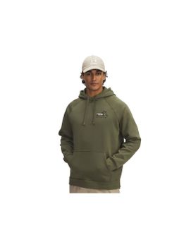 Sudadera Under Armour Rival Fleece Hbr Logo Hd Hombre Verde
