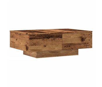 Mesa de centro madera ingeniería madera envejecida 90x60x31 cm
