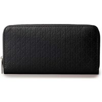 calvin klein jeans cartera emblem aop perfor lg zip around para mujer