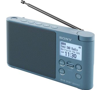SONY XDR-S41D Portable DABﱓ Clock Radio - Blue, Blue