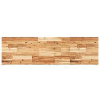 Encimera Tocador Baño Madera Acacia Acabado Aceite 140x40x4 Cm Cfw12467