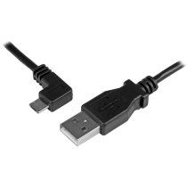 StarTech.com Cable de 0,5m Micro USB Acodado a la Izquierda para Carga y SincronizaciÃ³n de Smartphones o Tablets