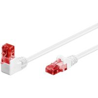 cable de red goobay 51521 05 m cat6 uutp rj-45 blanco y rojo