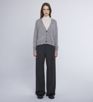 Marella para mujer. 2423346034200 Cárdigan Scorpio gris (L), Casual, Lana