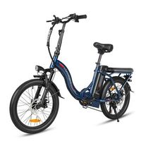 bicicleta electrica urbana samebike cy20 plegable motor 36 v 350 w azul oscuro