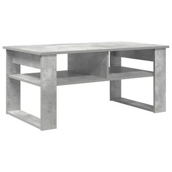 Mesa De Café Gris Concreto 96 X 54 X 44 Cm Madera De Ingeniería Vidaxl