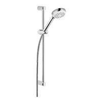 set de ducha con barra de pared kludi logo 1s 600mm cromo 6816005-00