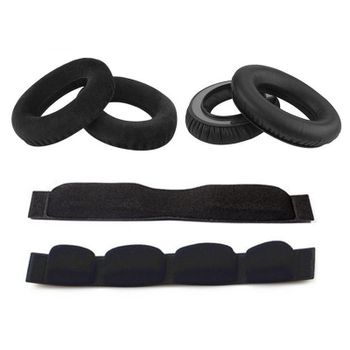 Almohadillas de Repuesto para Auriculares Sennheiser HD650 HD545 HD565 HD580 HD600, Fundas para Auriculares, Almohadilla de Esponja para la Diadema, Orejeras de Cuero