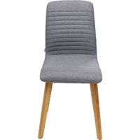 silla escandinava gris y roble