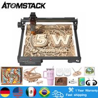atomstack a5 pro v2 grabado laser madera cuero metal acrilico cnc impresora laser tallado cortador de escritorio 410380mm area de grabado