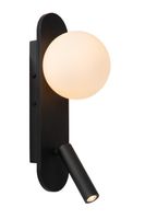 lampara de cabecera de dm con 1 led integrado negro