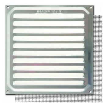 Rejilla Con Mosquitera 17x17cm. Aluminio B73025a