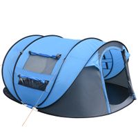 outsunny tienda de campana outsunny poliester 2635x220x123 cm azul