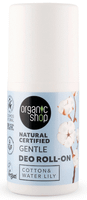 organic shop desodorante roll-on algodon y nenufar 50 ml