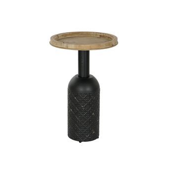 Mesita Auxiliar Abeto Metal 41,5x41,5x65 Natural