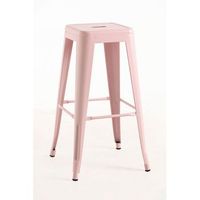 pack 4 taburetes torix altos 76 cm de acero reforzado 763030 cm - rosa algodon de azucar