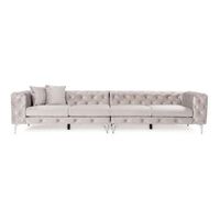 sofa de 4 plazas como gris claro