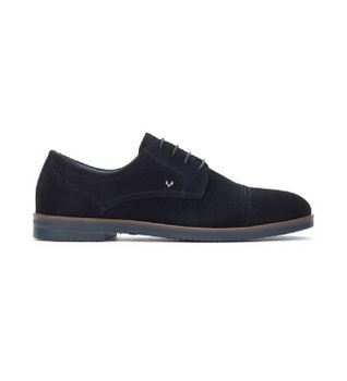 Martinelli para hombre. 1604-2729X Zapatos blucher de piel con cordones Douglas marino (45), Plano, Casual