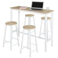 juegos de muebles altas 1 comedor mesa alta y 4 taburetes de bar