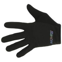 santini gravelmtb cycling gloves - s - black
