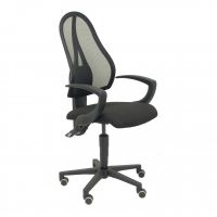 piqueras y crespo socuellamos silla malla asiento tela brazos fijos negro