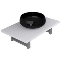 conjunto de 2 uds muebles de bano  armario de bano ceramica blanco