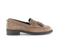 mocasines de ante con borlas taupe 40