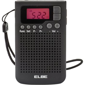 Elbe RF-93 Radio de Bolsillo Digital AM/FM con Auriculares Incluidos