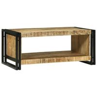mesa de cafe marron 90 x 50 x 38 cm madera de mango maciza vidaxl