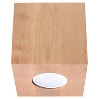 foco de superficie vano madera natural