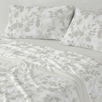 juego de sabanas coralina botanico 90 x 190200 cm - salvia - burrito blanco