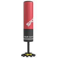 sportnow saco de boxeo independiente 135 cm saco de pie 10 ventosas y amortiguador para adultos y jovenes   aosom espana