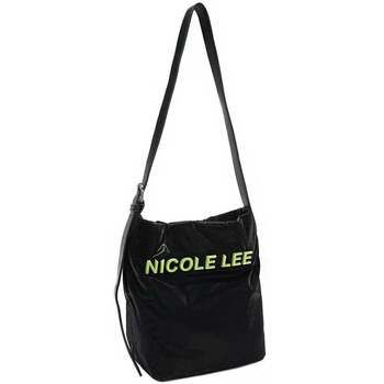 Nicole Lee Bandolera BOLSO DE CUBO CRUZADO ACOLCHADO (NEGRO) para mujer
